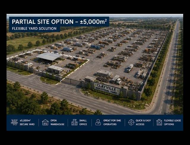5,000M² VACANT LAND TO LET IN CLAYVILLE
