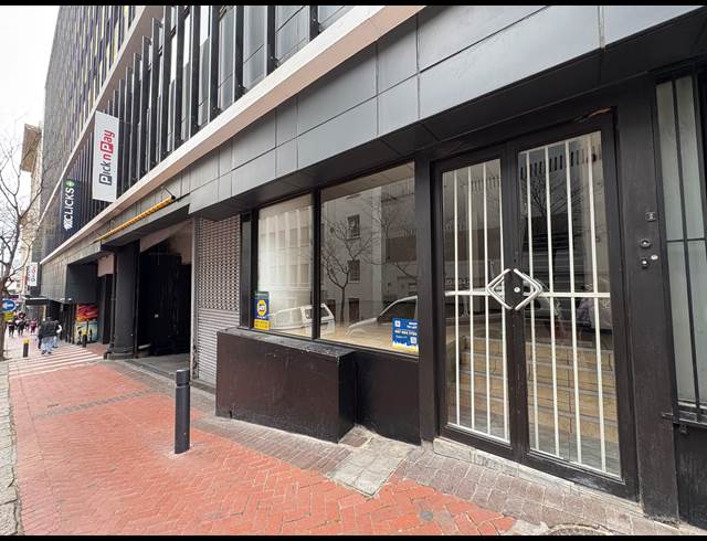 154M² RETAIL TO LET IN CAPE TOWN CITY CENTRE