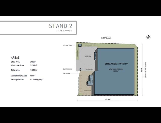 5,580M² WAREHOUSE TO LET IN WADEVILLE
