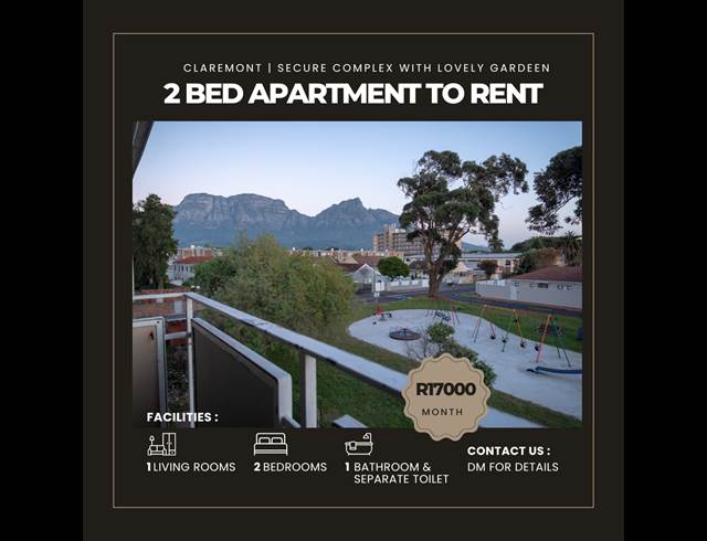 2 bed property to rent in CLAREMONT
