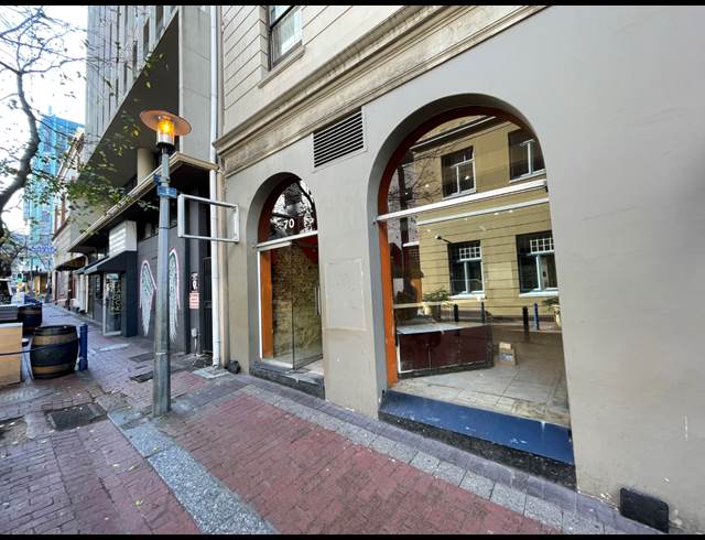 184M² RETAIL TO LET IN CAPE TOWN CITY CENTRE