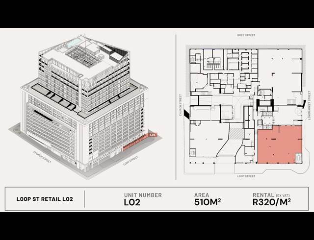 510M² RETAIL TO LET IN CAPE TOWN CITY CENTRE