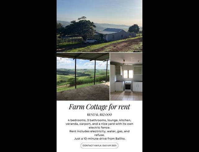 4 BEDROOM PROPERTY TO RENT IN BALLITO