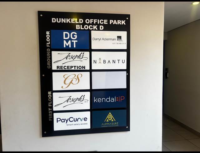 442M² OFFICE TO LET IN DUNKELD WEST