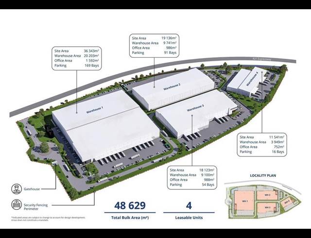 46,672M² WAREHOUSE TO LET IN WITFONTEIN