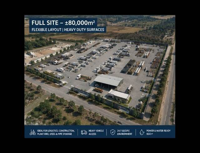 80,000M² VACANT LAND TO LET IN CLAYVILLE